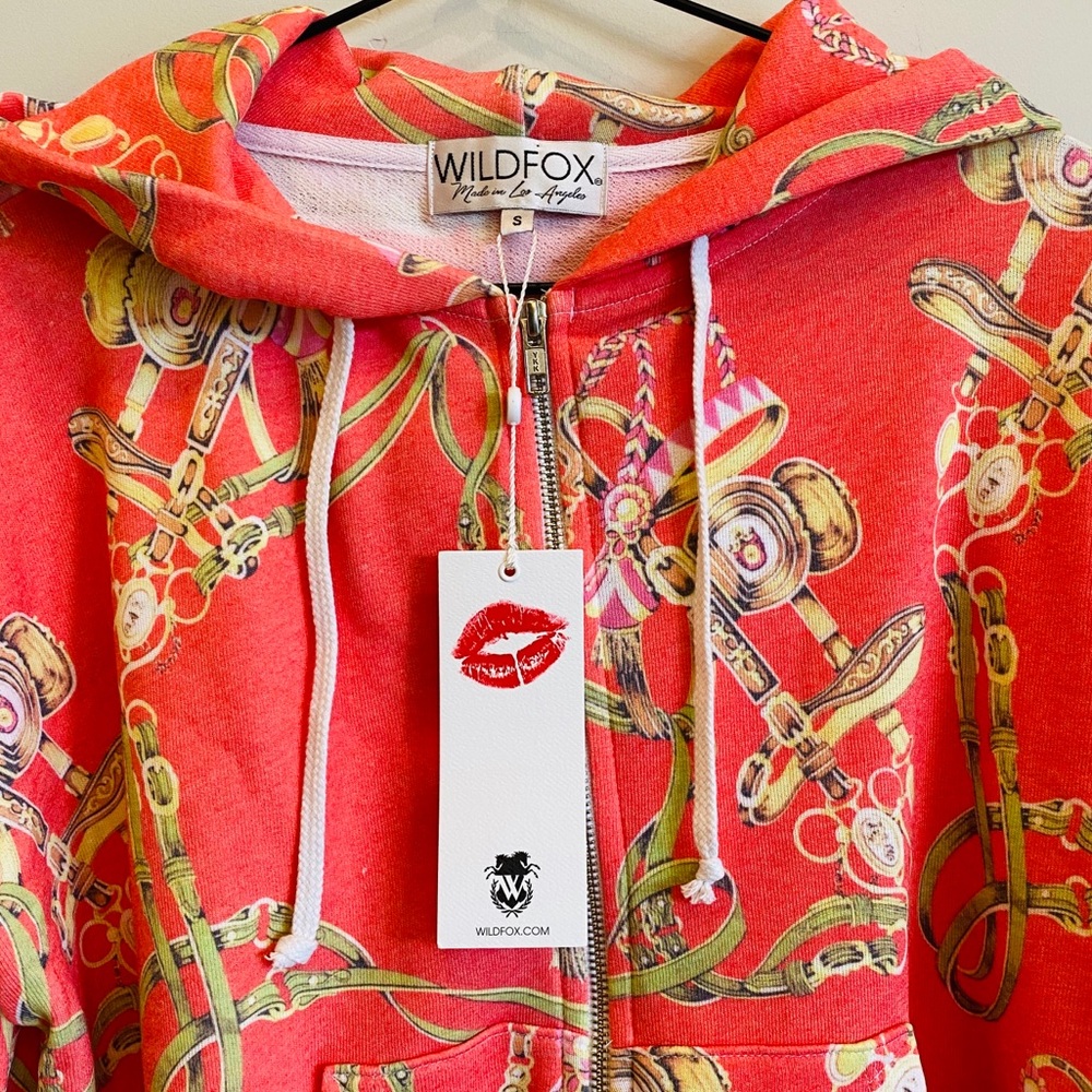 WILDFOX Bits & Bridles Equestrian Zip Up Hoodie - Picture 5 of 7